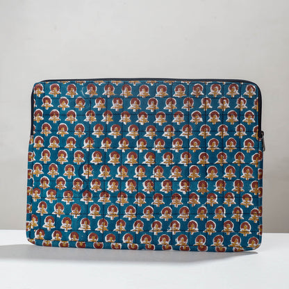 Handcrafted Block Printing Quilted Laptop Sleeve (12 x 17 in)