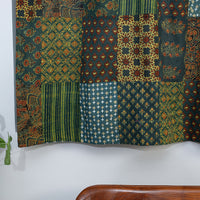 ajrakh patchwork window curtain