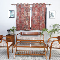 kalamkari patchwork window curtain