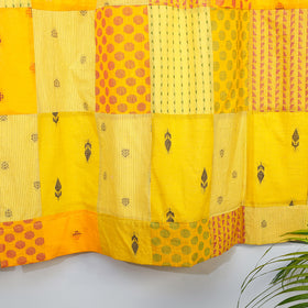 jacquard patchwork window curtain