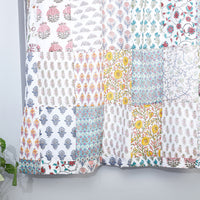 sanganeri patchwork window curtain
