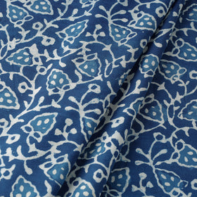 Blue - Indigo Block Printing Natural Dyed Cotton Fabric