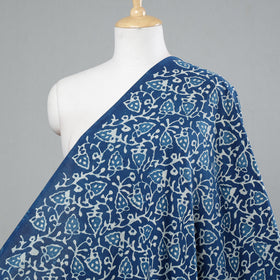 Blue - Indigo Block Printing Natural Dyed Cotton Fabric