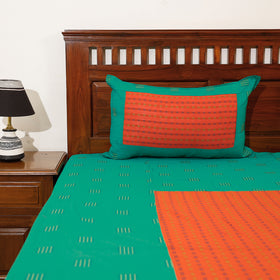  Jacquard Patchwork Cotton Double Bed Cover with Pillow Covers Online at iTokri.com