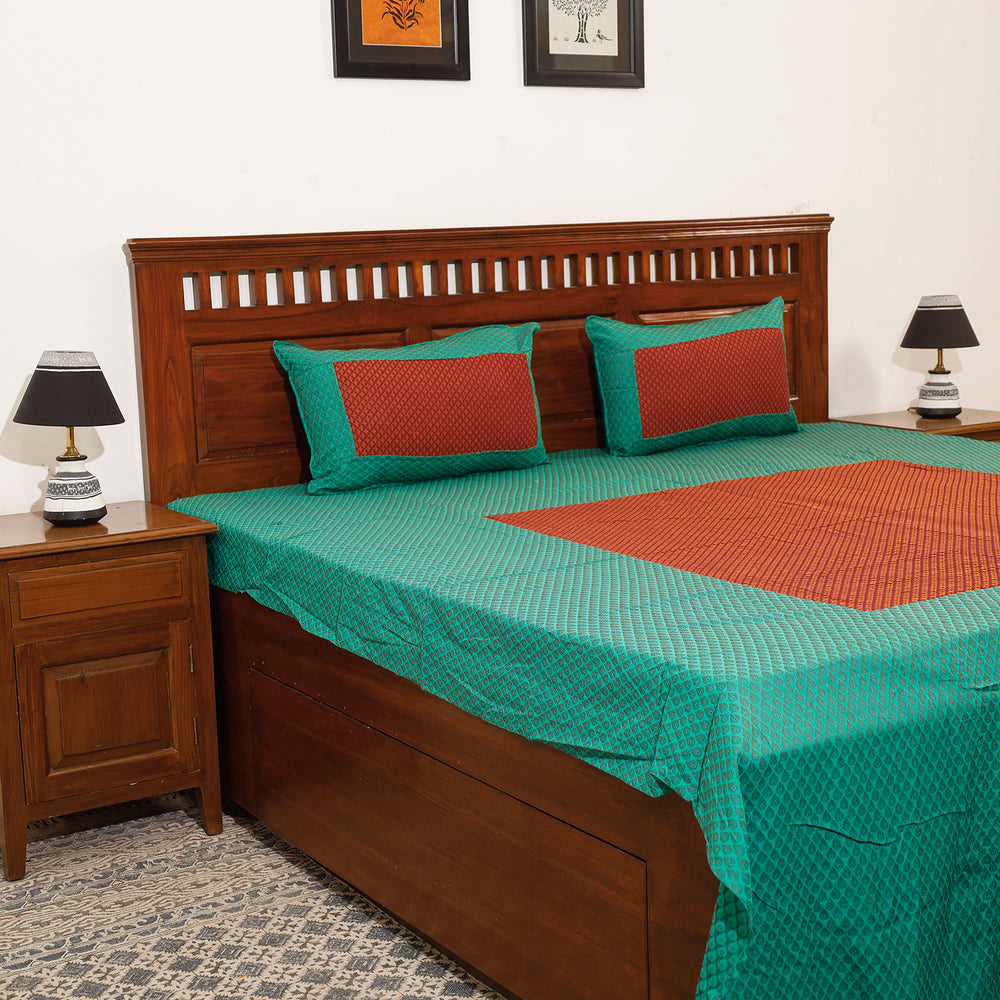 jacquard double bed cover set