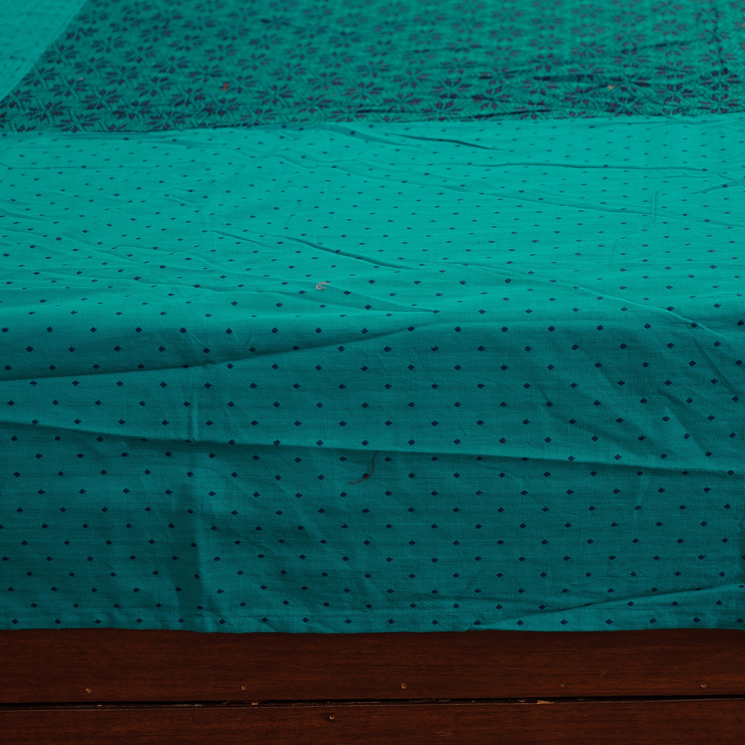  Jacquard Patchwork Cotton Double Bed Cover with Pillow Covers 