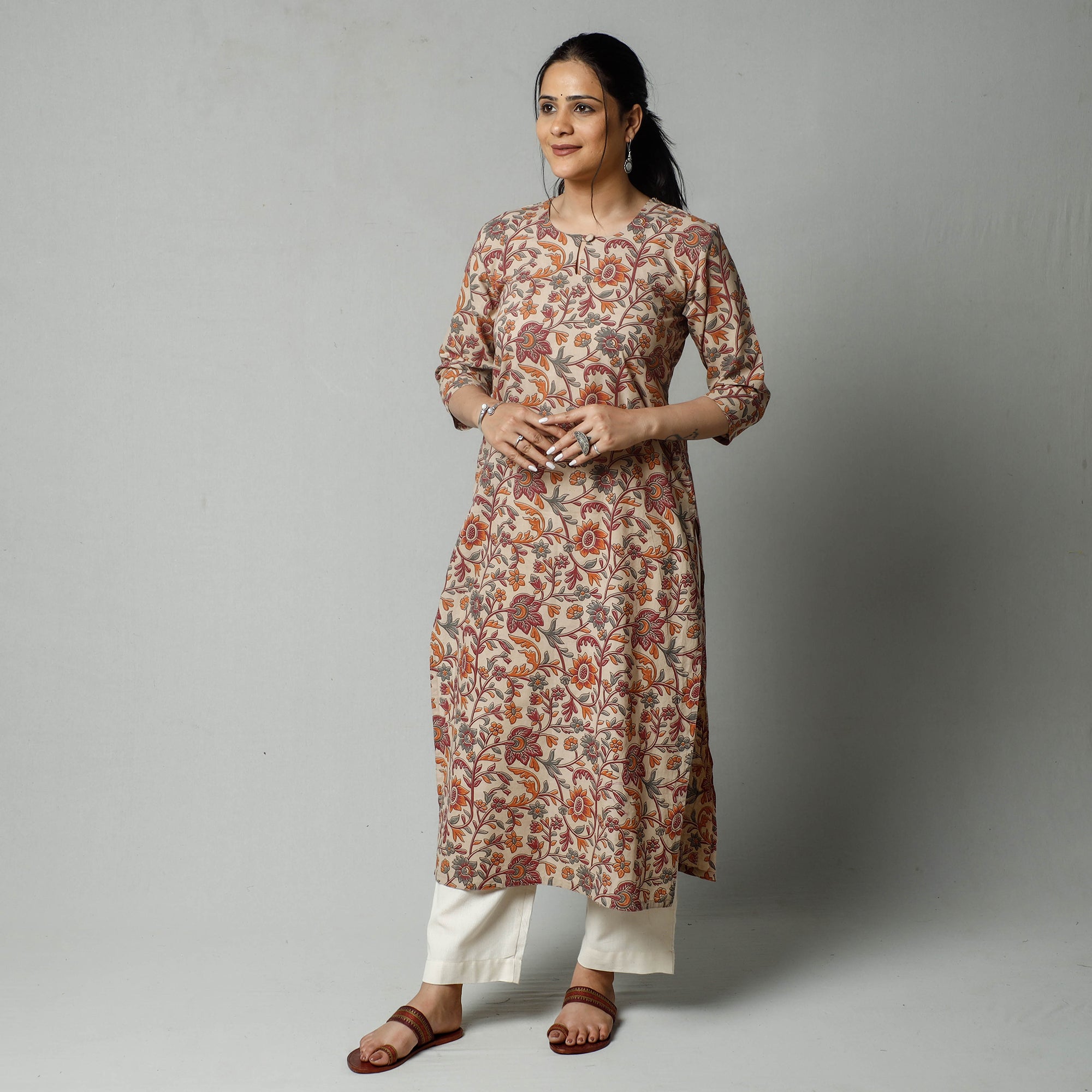 kalamkari printed kurta 