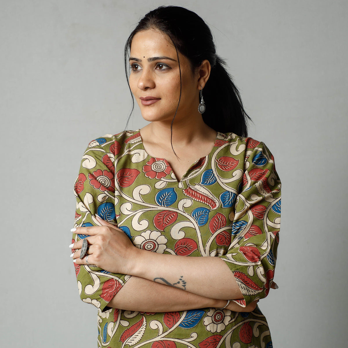 kalamkari printed kurta