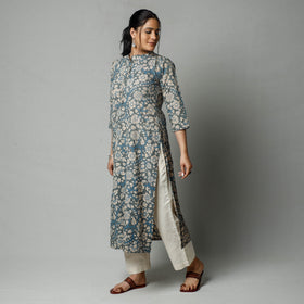  Kalamkari Printed Cotton Kurta For Women