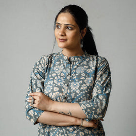  Kalamkari Printed Cotton Kurta For Women