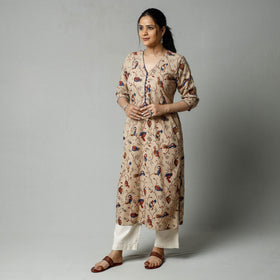 Buy Kalamkari Printed Cotton Kurta For Women