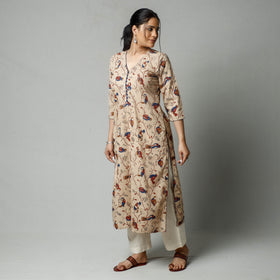 Buy Kalamkari Printed Cotton Kurta For Women