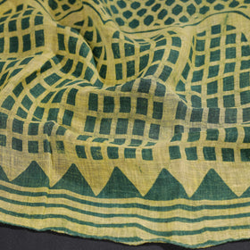 Buy Block Art Print Linen Bindaas Stole
