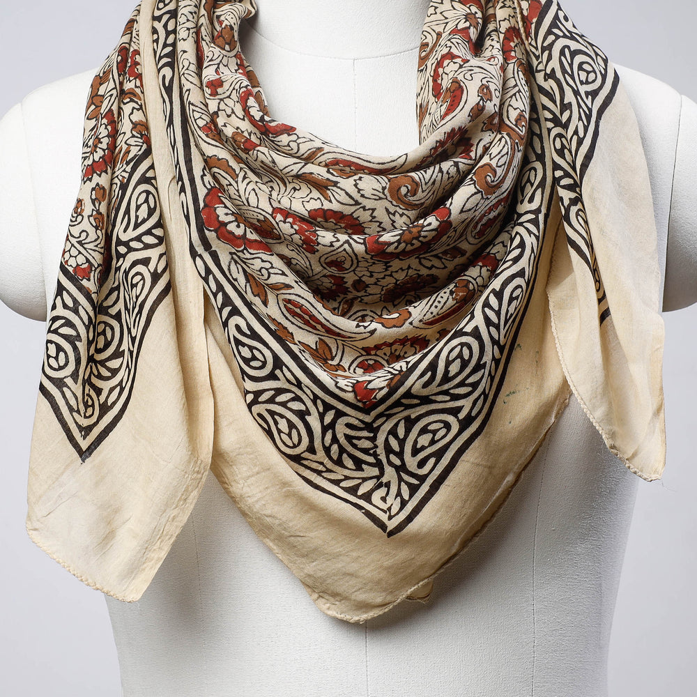 block printed cotton scarf
