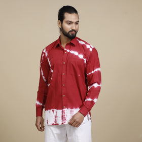 Buy Shibori Tie-Dye Cotton Men Full Sleeve Shirt Online at iTokri.com
