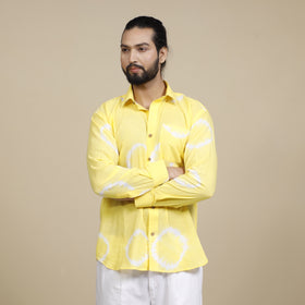 Buy Shibori Tie-Dye Cotton Men Full Sleeve Shirt Online at iTokri.com