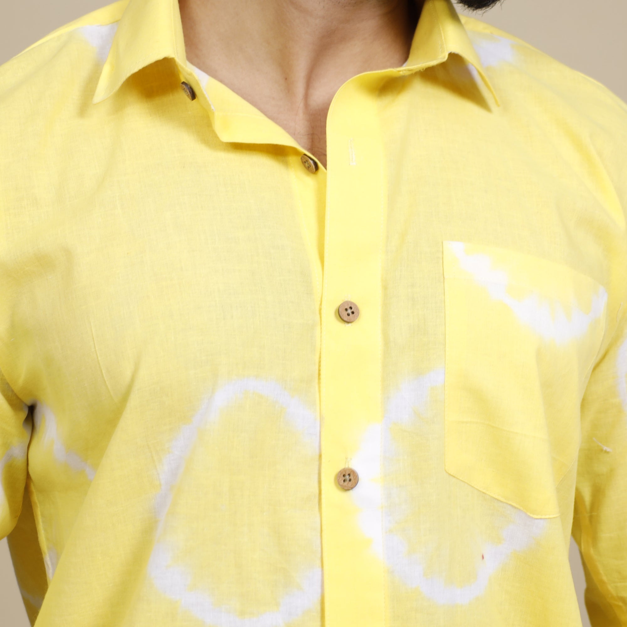 Buy Shibori Tie-Dye Cotton Men Full Sleeve Shirt Online at iTokri.com