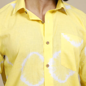 Buy Shibori Tie-Dye Cotton Men Full Sleeve Shirt Online at iTokri.com