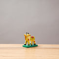  Cow - Banaras Handpainted Wooden Toy / Home Decor Item 