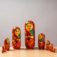 wooden doll set