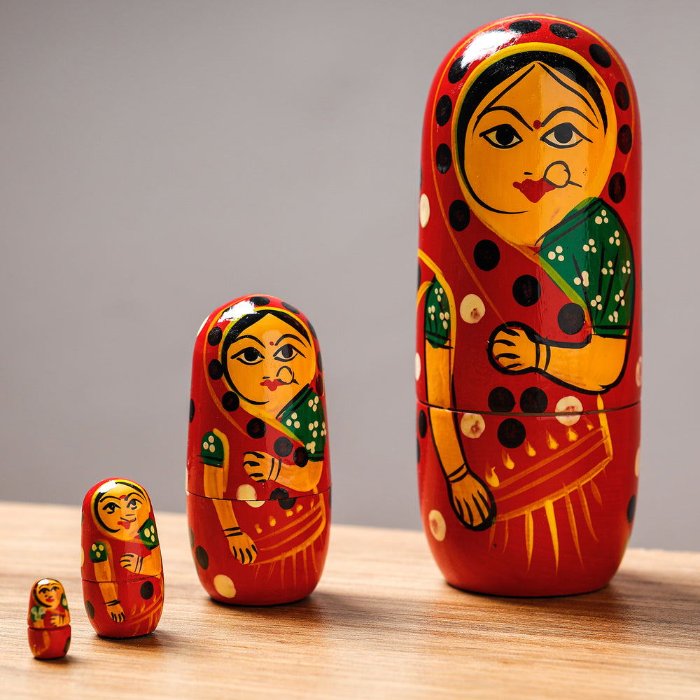 wooden doll set