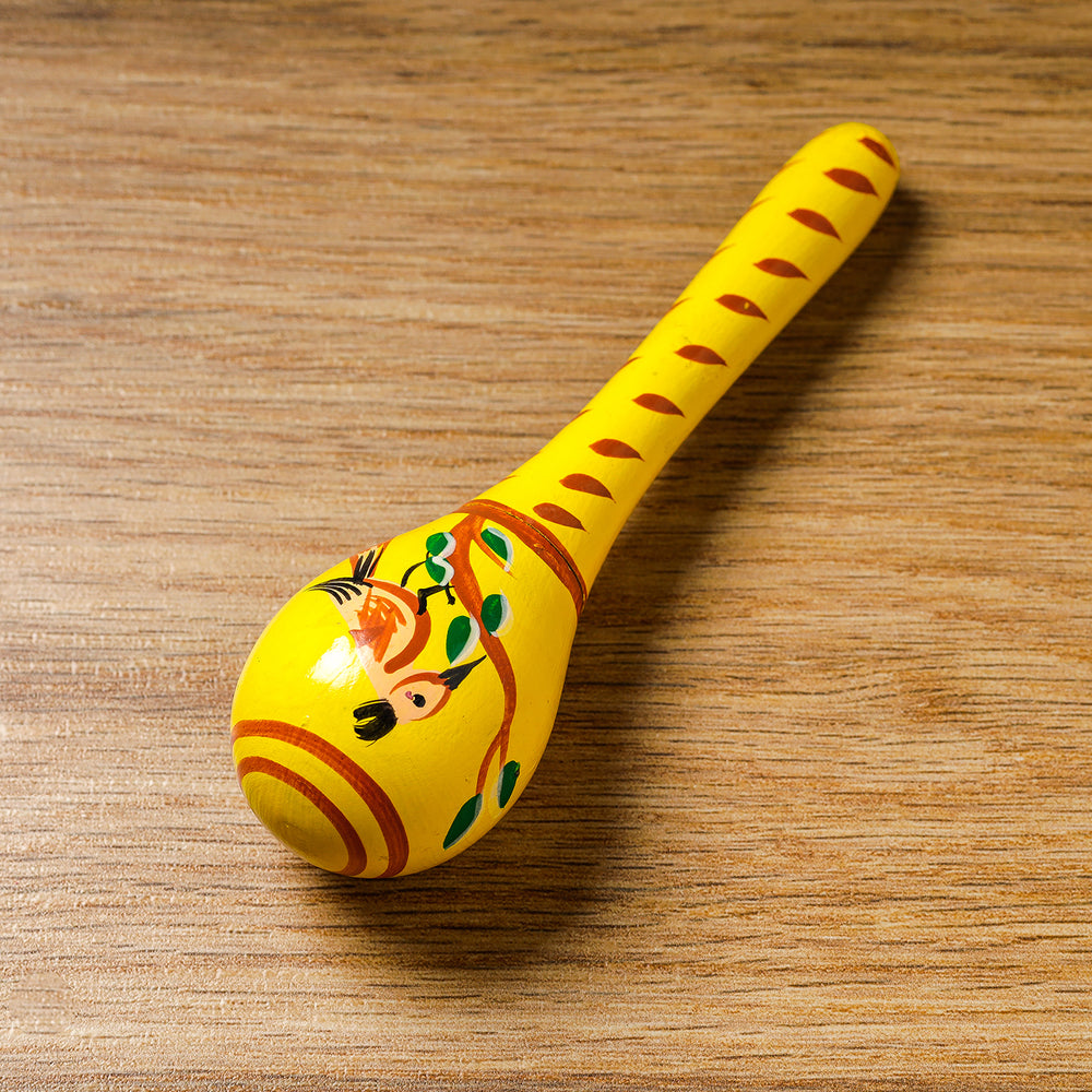 wooden rattle