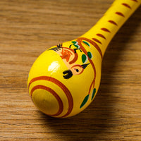 wooden rattle