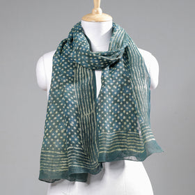 Buy Block Art Print Linen Bindaas Stole