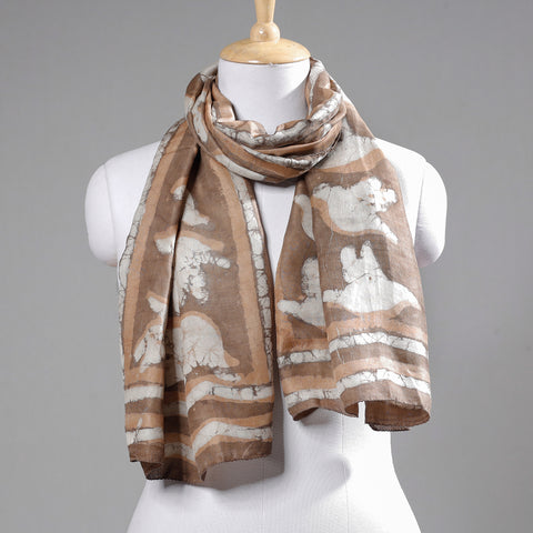 block print stole