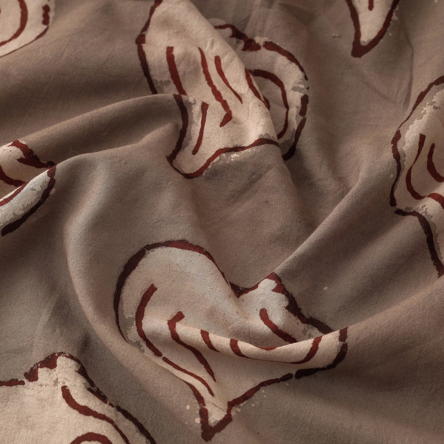 Bindaas Block Printed Natural Dyed Cotton Fabric