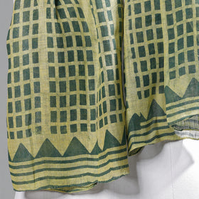 Buy Block Art Print Linen Bindaas Stole