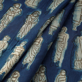 Bindaas Block Printed Cotton Natural Dyed Fabric