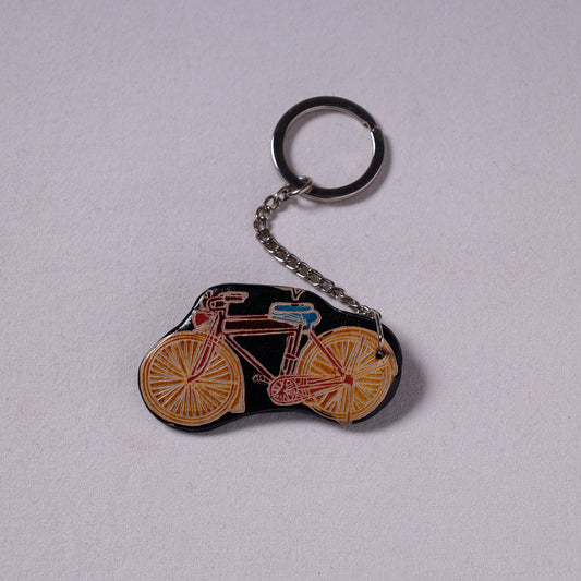 Cycle - Handcrafted Leather Keychain