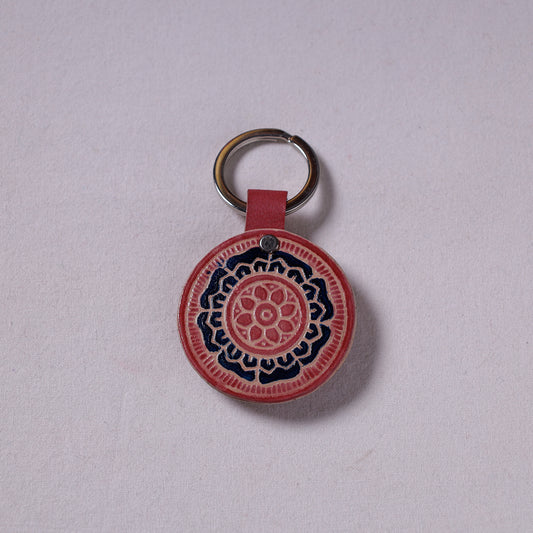 Flower - Handcrafted Leather Keychain