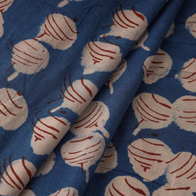 Bindaas Block Printed Cotton Natural Dyed Fabric