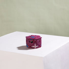  Bengal Kantha Work Handcrafted Hexagon Jewelry Box (Set of 3) 