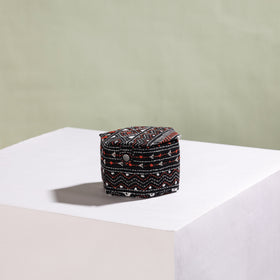  Bengal Kantha Work Handcrafted Hexagon Jewelry Box (Set of 3) 