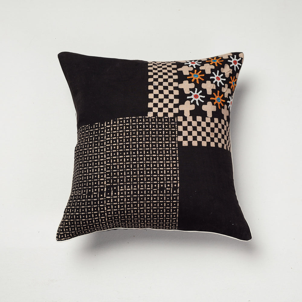 ajrakh cushion cover