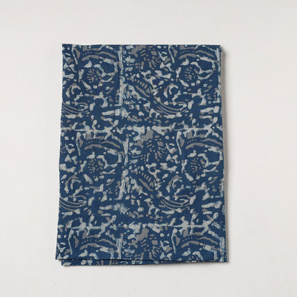 Blue - Akola Block Printed Cotton Precut Fabric (1 meter)