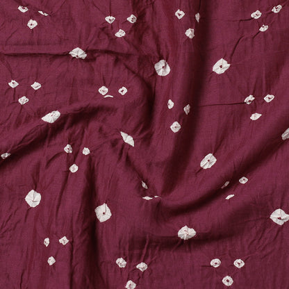 Purple - Kutch Bandhani Tie-Dye Soft Cotton Precut Fabric (0.8 meter)