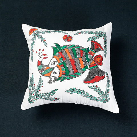 Madhubani Cushion Cover 