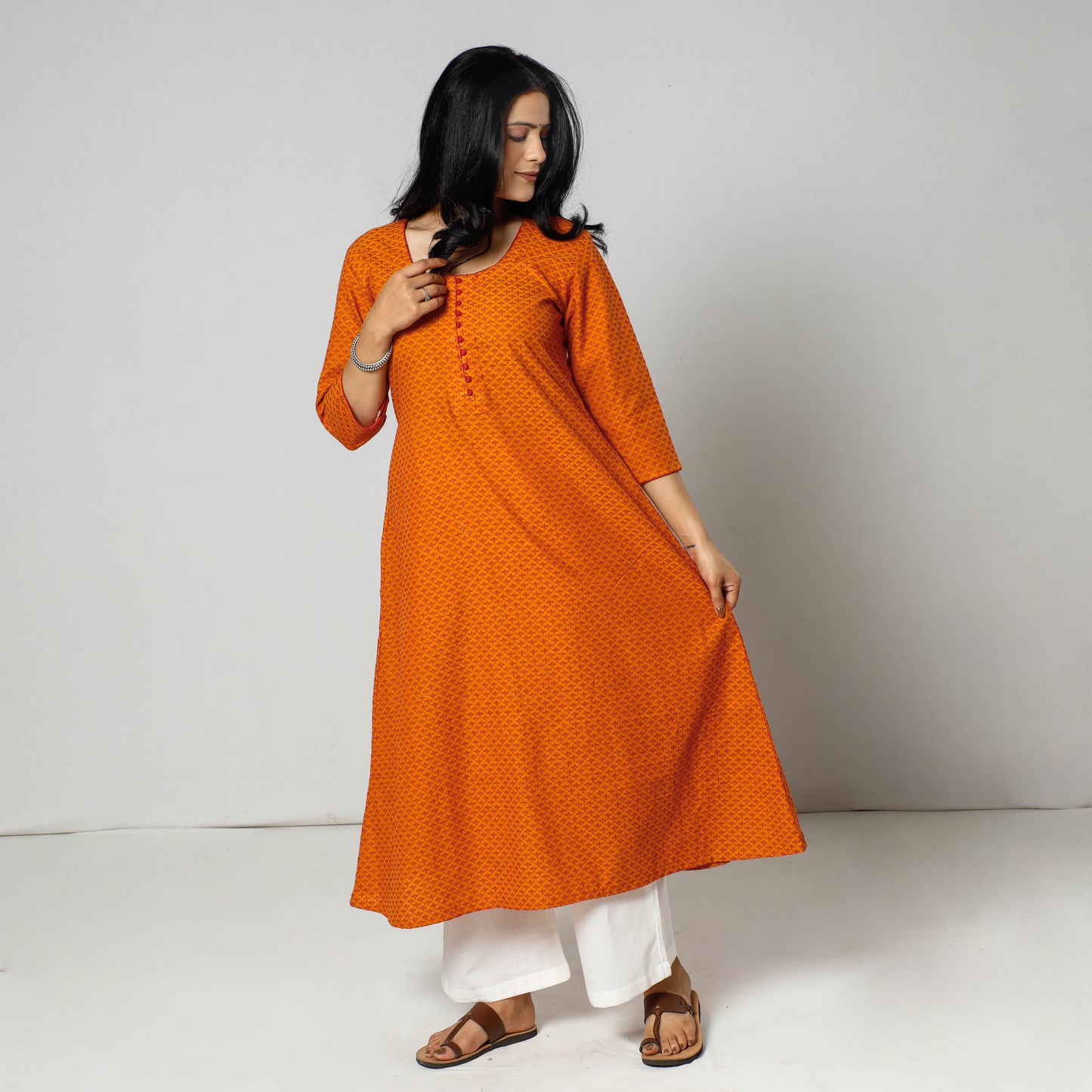 jacquard kurta