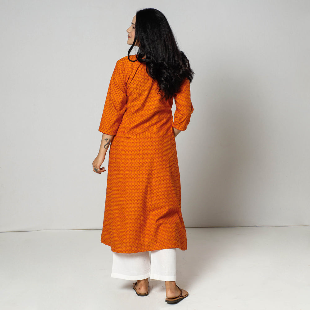 jacquard kurta