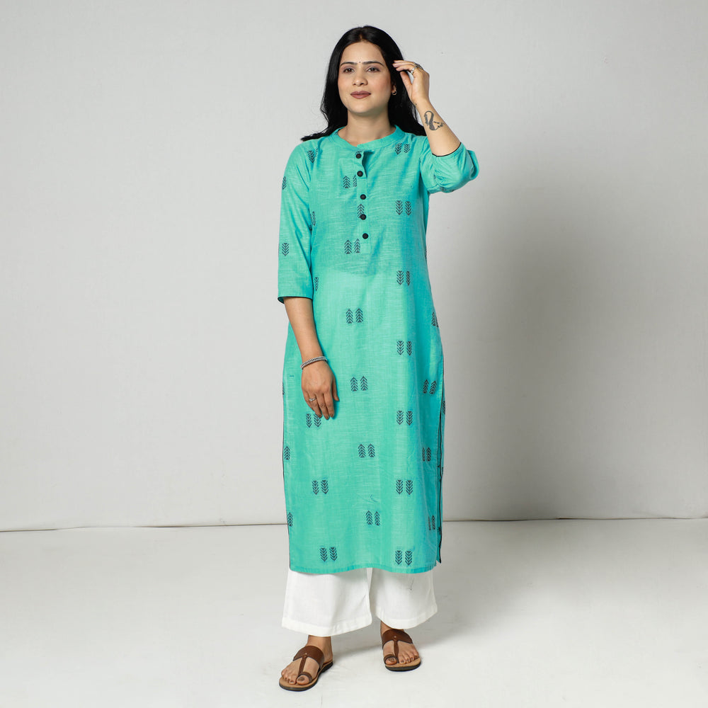 Jacquard Cotton Kurta