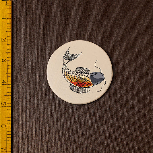Fish - Handpainted Terracotta Fridge Magnet
