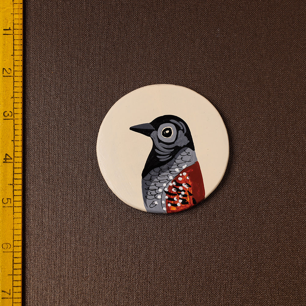  Bird - Handpainted Terracotta Fridge Magnet 