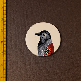  Bird - Handpainted Terracotta Fridge Magnet 