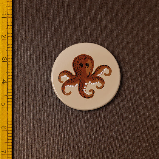 Octopus - Handpainted Terracotta Fridge Magnet