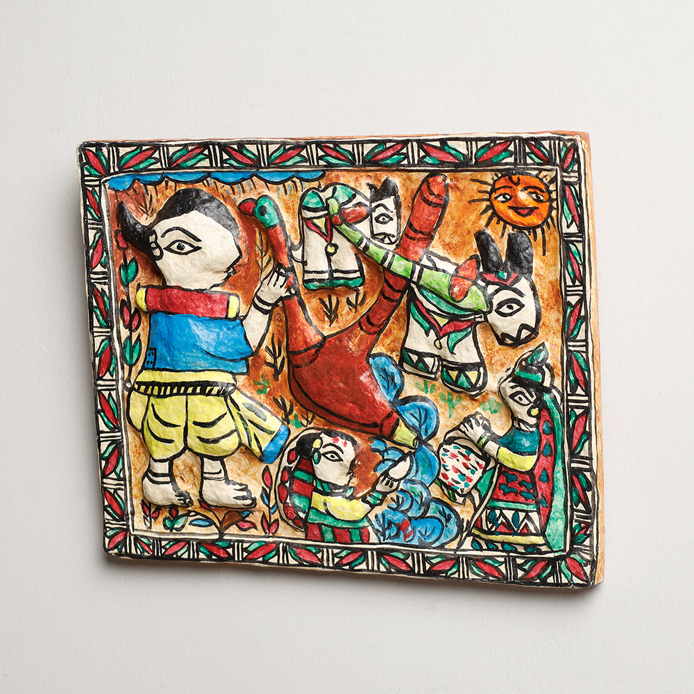 Madhubani Mache Wall Frame 