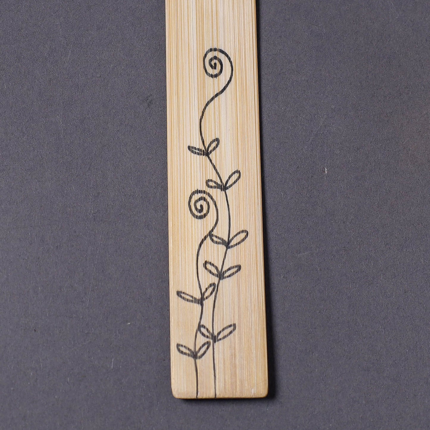 Kerala Handpainted Bamboo Bookmark